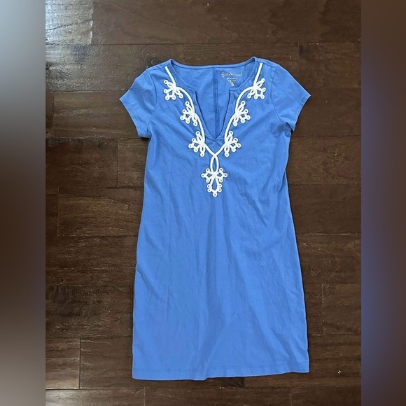 Lilly Pulitzer-Brewster Dress-Blue-size XS-EUC - Picture 2 of 11